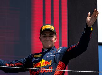 Hadjar sur le podium du Red Bull Ring