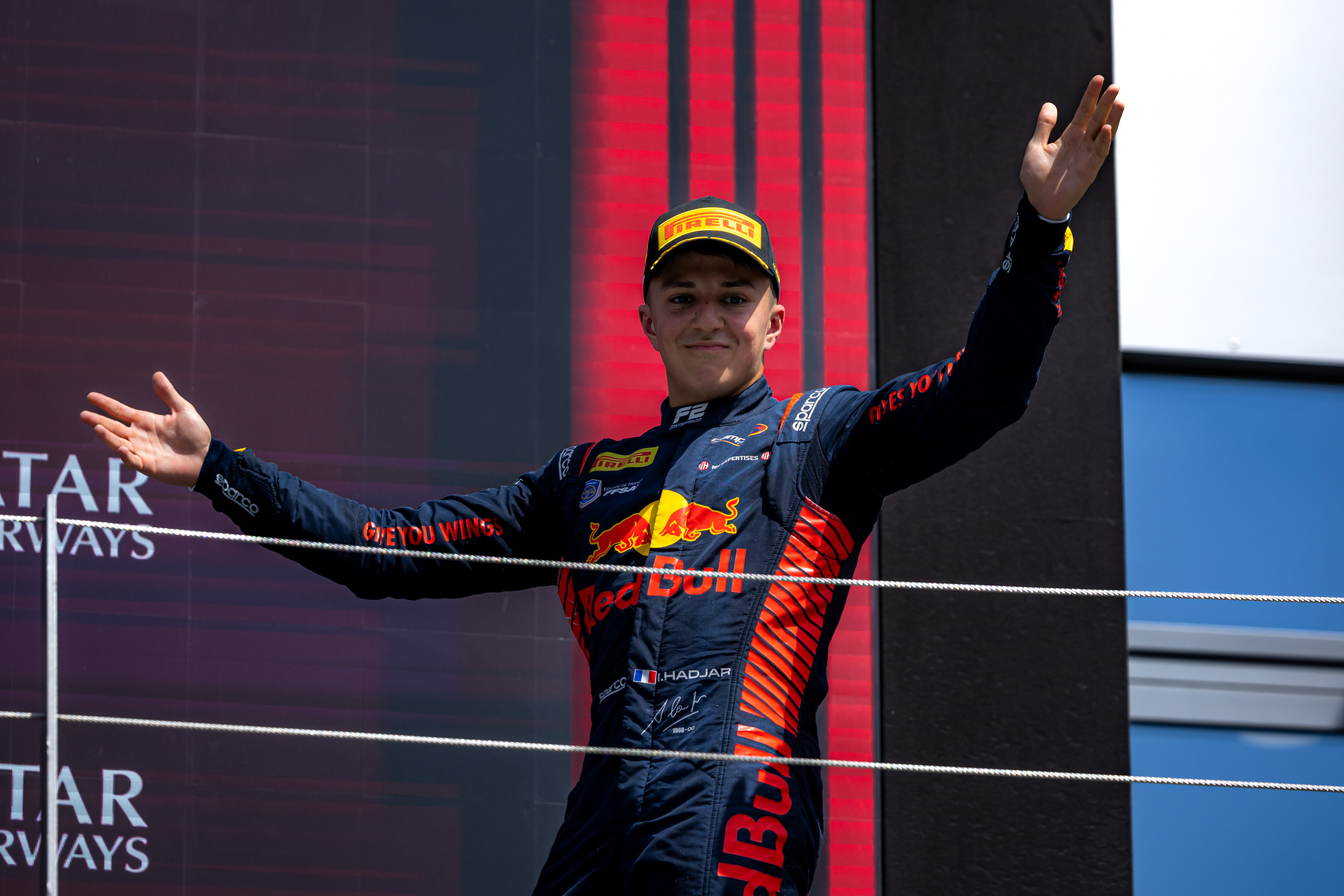 Hadjar sur le podium du Red Bull Ring